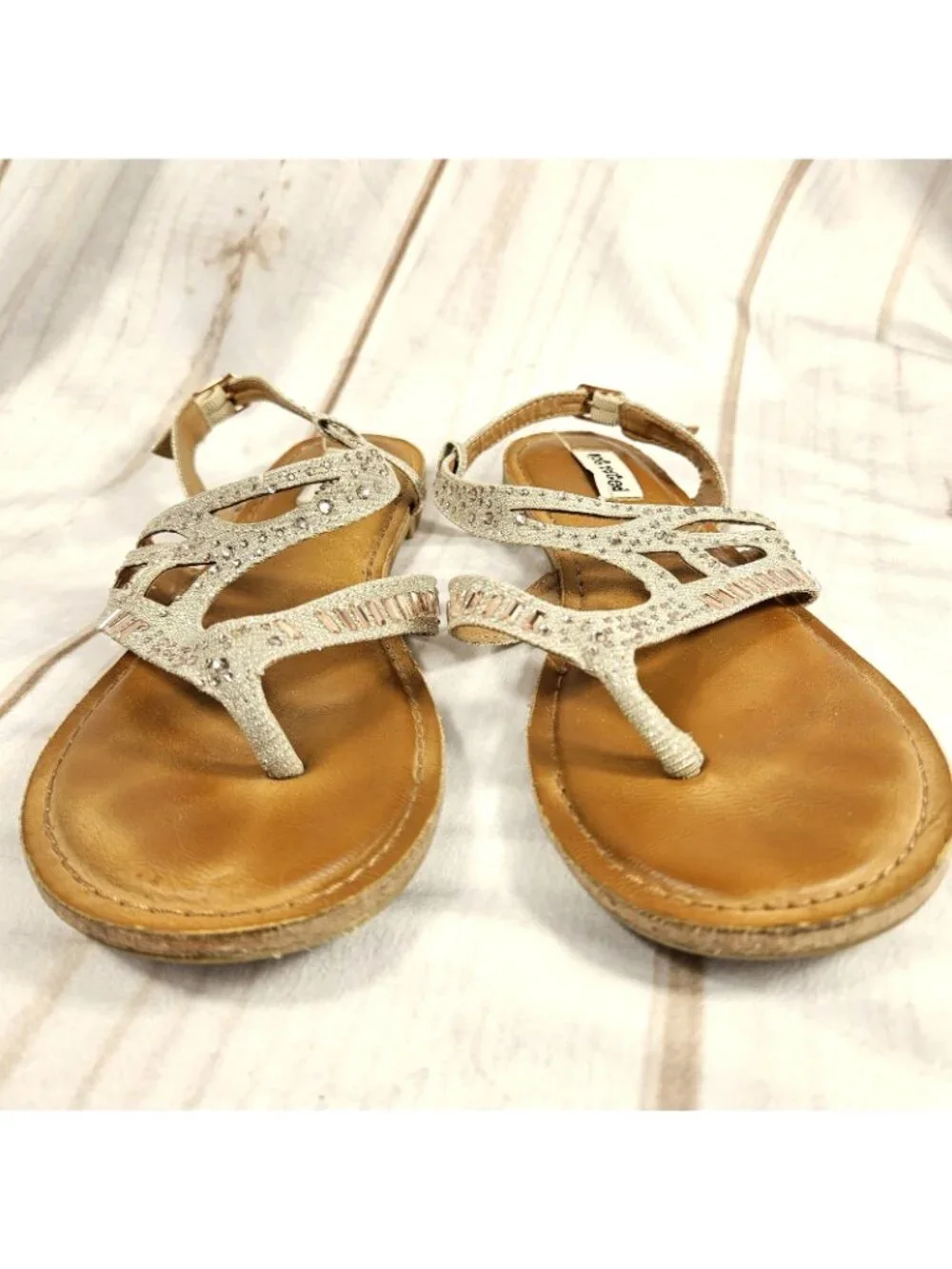 Girls Sandals Size 6.5 Not Rated Brentwood Youth Big Kid Sparkle Party Formal
